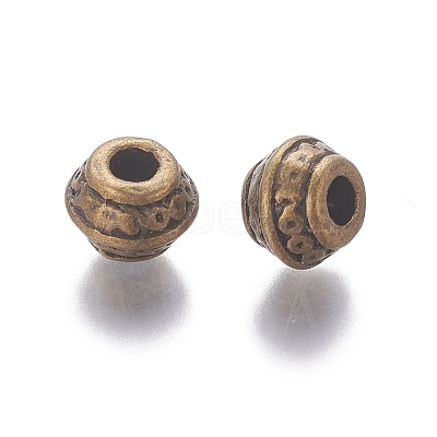 Tibetan Antique Bronze Metal Spacer Beads X-MLF0586Y-1
