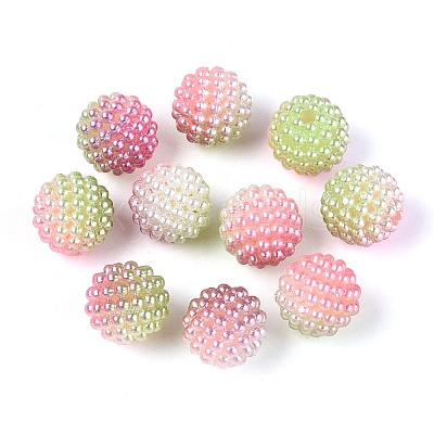 Imitation Pearl Acrylic Beads OACR-T004-15mm-06-1
