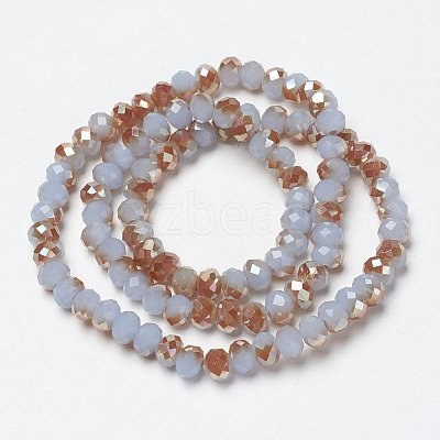 Electroplate Glass Beads Strands EGLA-A034-J6mm-J05-1
