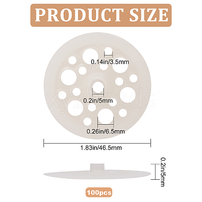 Plastic Ceiling Disc FIND-WH0036-38-1