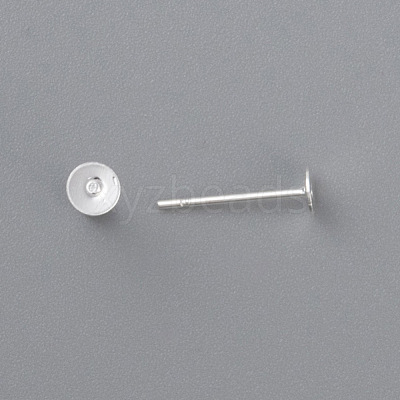 304 Stainless Steel Stud Earring Findings STAS-H436-24S-4mm-1