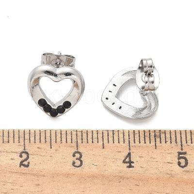304 Stainless Steel Stud Earrings EJEW-F361-04P-1