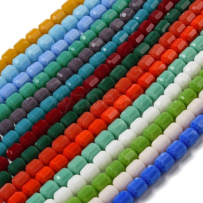 Opaque Glass Beads Strands GLAA-G112-03-M-1