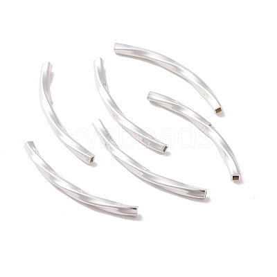 925 Sterling Silver Tube Beads STER-D035-13S-1