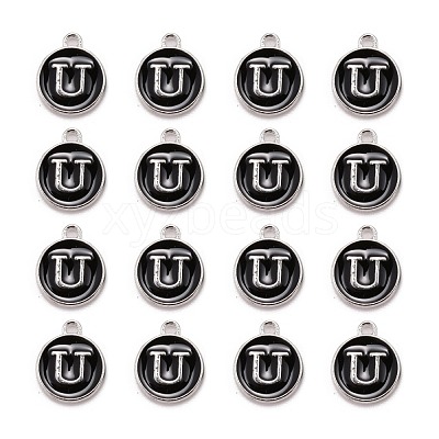 Platinum Plated Alloy Charms ENAM-S118-02U-P-1
