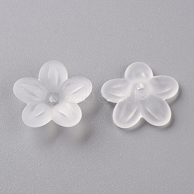 Frosted Acrylic Bead Caps MACR-S371-08A-701-1
