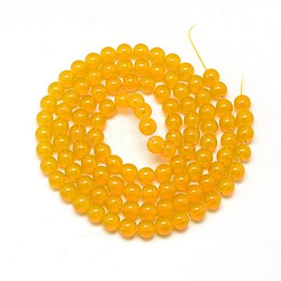 Baking Paint Glass Beads Strands DGLA-Q023-6mm-DB29-1