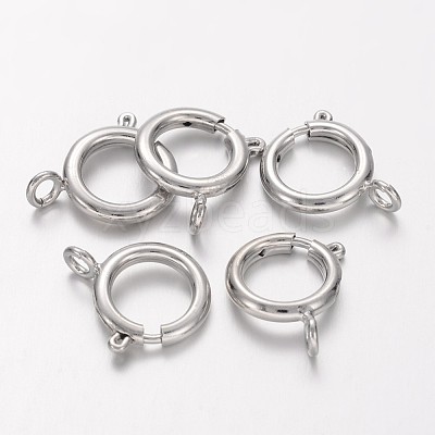Brass Spring Ring Clasps KK-H419-N-1
