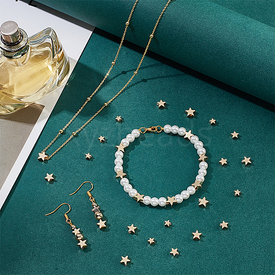 80Pcs 4 Style Brass Beads KK-PH0010-34-1