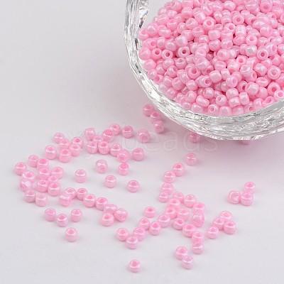 8/0 Opaque Colours Round Glass Seed Beads X-SEED-A010-3mm-55-1