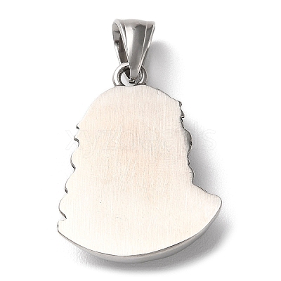 Ion Plating(IP) 304 Stainless Steel Pendants STAS-D067-13AS-1