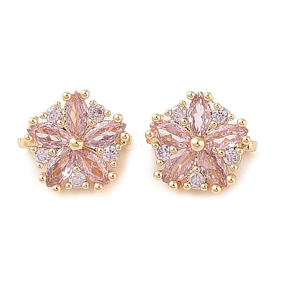 Brass Pave Cubic Zirconia Spacer Bars LS-KK-B090-03A-02G-1