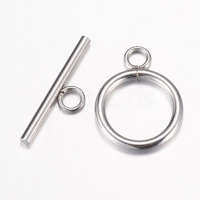 Tarnish Resistant 304 Stainless Steel Toggle Clasps LS-STAS-P100-07P-1