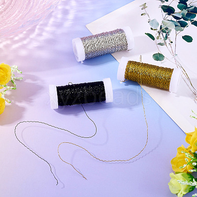 3 Rolls 3 Colors Iron Wavy Wires MW-TA0001-04-1