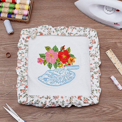 Plastic Cross Stitch Embroidery Hoops DIY-NB0014-42-1