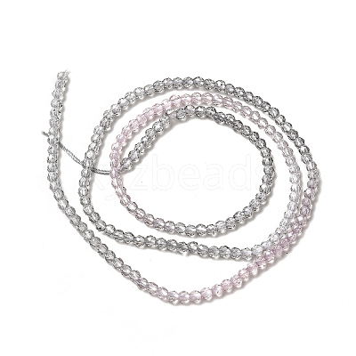 Transparent Gradient Color Glass Beads Strands GLAA-H021-01A-12-1