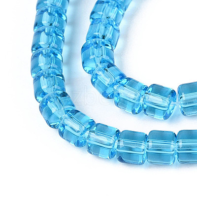 Transparent Glass Beads Strands GLAA-N065-4x4mm-A05-1