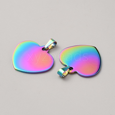 Heart/Flat Round/Teardrop Alloy Pendants FIND-WH0139-321A-RC-1
