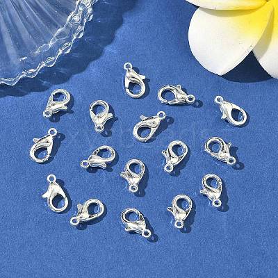 Zinc Alloy Lobster Claw Clasps PALLOY-R042-301-S-NF-1