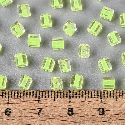 Transparent Inside Colours Glass Seed Beads SEED-T007-11J-1