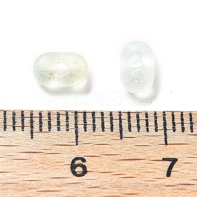 Gradient Color Transparent Frosted Acrylic Beads X-OACR-M023-06B-1