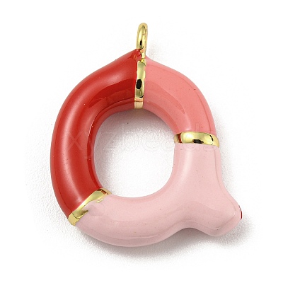 Brass Enamel Pendants KK-E093-03G-Q-1