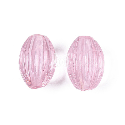 Handmade Ribbed Lampwork Beads X-LAMP-N042-01-1