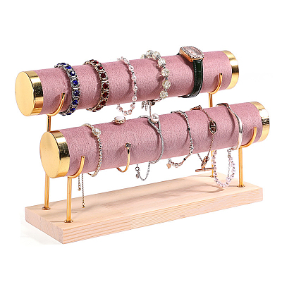 Velvet 2 T Bar Bracelet Display Rack PW-WG82072-12-1