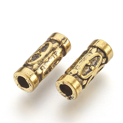 Tibetan Style Alloy Tube Beads GLF0843Y-1