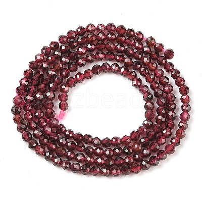 Natural Garnet Beads Strands LS-G-F619-17A-2mm-1
