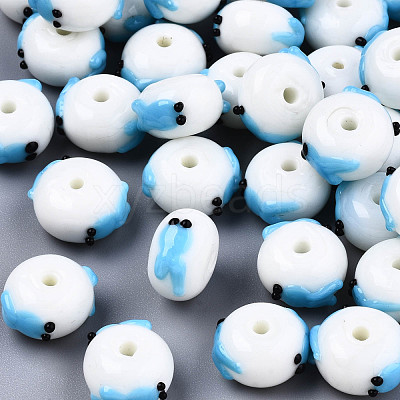 Handmade Bumpy Lampwork Beads LAMP-S194-004B-1