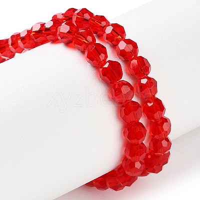 Transparent Glass Beads Strands GLAA-Q104-01A-1