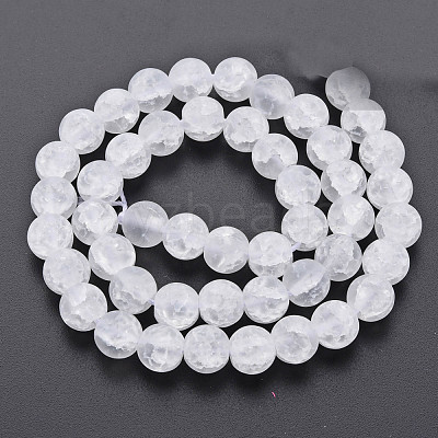 Crackle Glass Beads Strands GLAA-S192-D-008A-1
