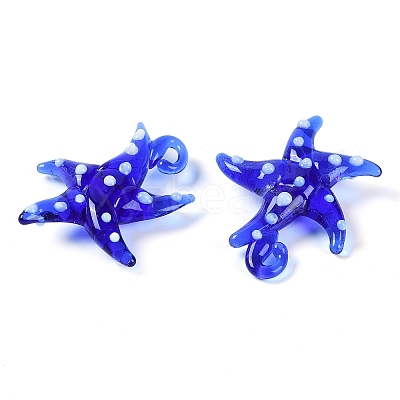 Handmade Lampwork Pendants LAMP-C015-02J-1