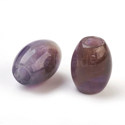 Natural Amethyst European Beads X-G-F580-A04-1
