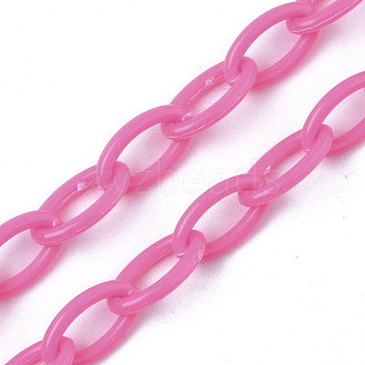 Opaque Acrylic Cable Chains SACR-N010-001F-1
