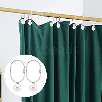 304 Stainless Steel Shower Curtain Rings for Bathroom HJEW-NB00301-1