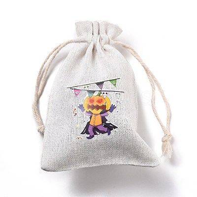Halloween Cotton Cloth Storage Pouches LS-ABAG-M004-01M-1