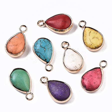 Synthetic Turquoise Pendants G-S359-279-1