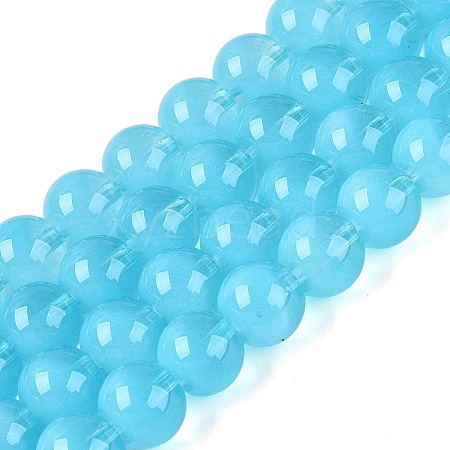 Transparent Glass Imitation Cat Eye Beads Strands GLAA-Q110-01C-06-1