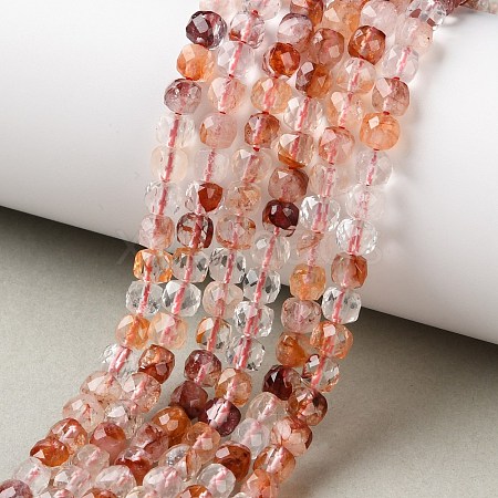 Natural Hematoid Quartz/Ferruginous Quartz Beads Strands GG-CBAE031-B01-1
