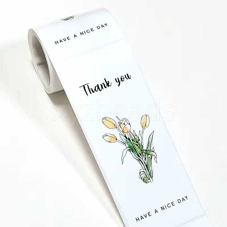 Thank You Theme PVC Self Adhesive Stickers DIY-WH0292-100-1