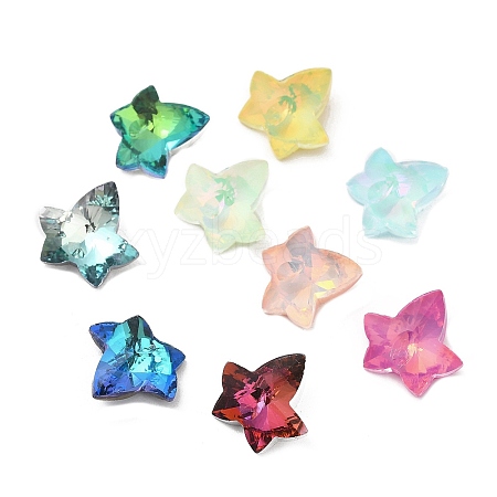 Pointed Back Glass Rhinestone Cabochons GLAA-B012-67-1