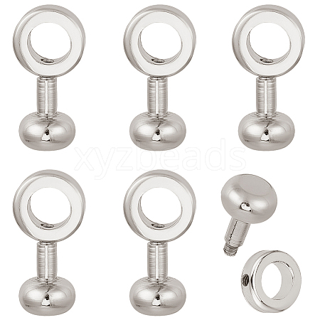 6Pcs Brass Zipper Insert Buckles KK-CY0001-04P-1
