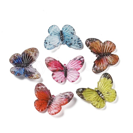 Transparent Acrylic Pendants X-MACR-K358-36B-1