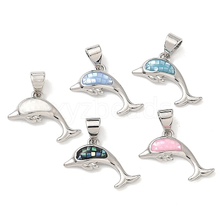 Brass Enamel Pendants KK-H534-01B-P-1