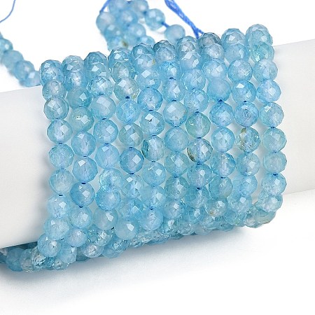 Natural Blue Topaz Beads Strands G-F782-B07-05-1