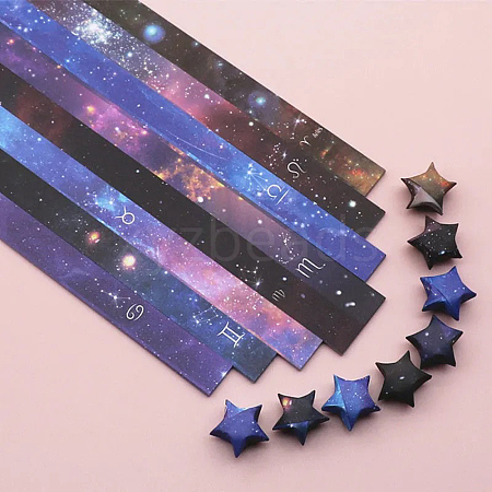 8 Styles Lucky Star Origami Paper ZODI-PW0001-070-1
