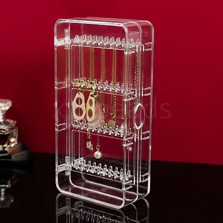 Transparent Plastic Jewelry Organizer Stand PW-WG94C57-01-1