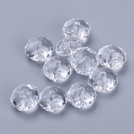 Transparent Acrylic Beads X-TACR-Q258-14mm-V01-1